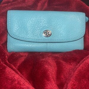 Coach Pebbled Leather Wallet
